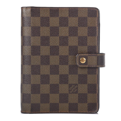 Louis Vuitton Damier Ebene Medium Ring Agenda Cover 1 of 8