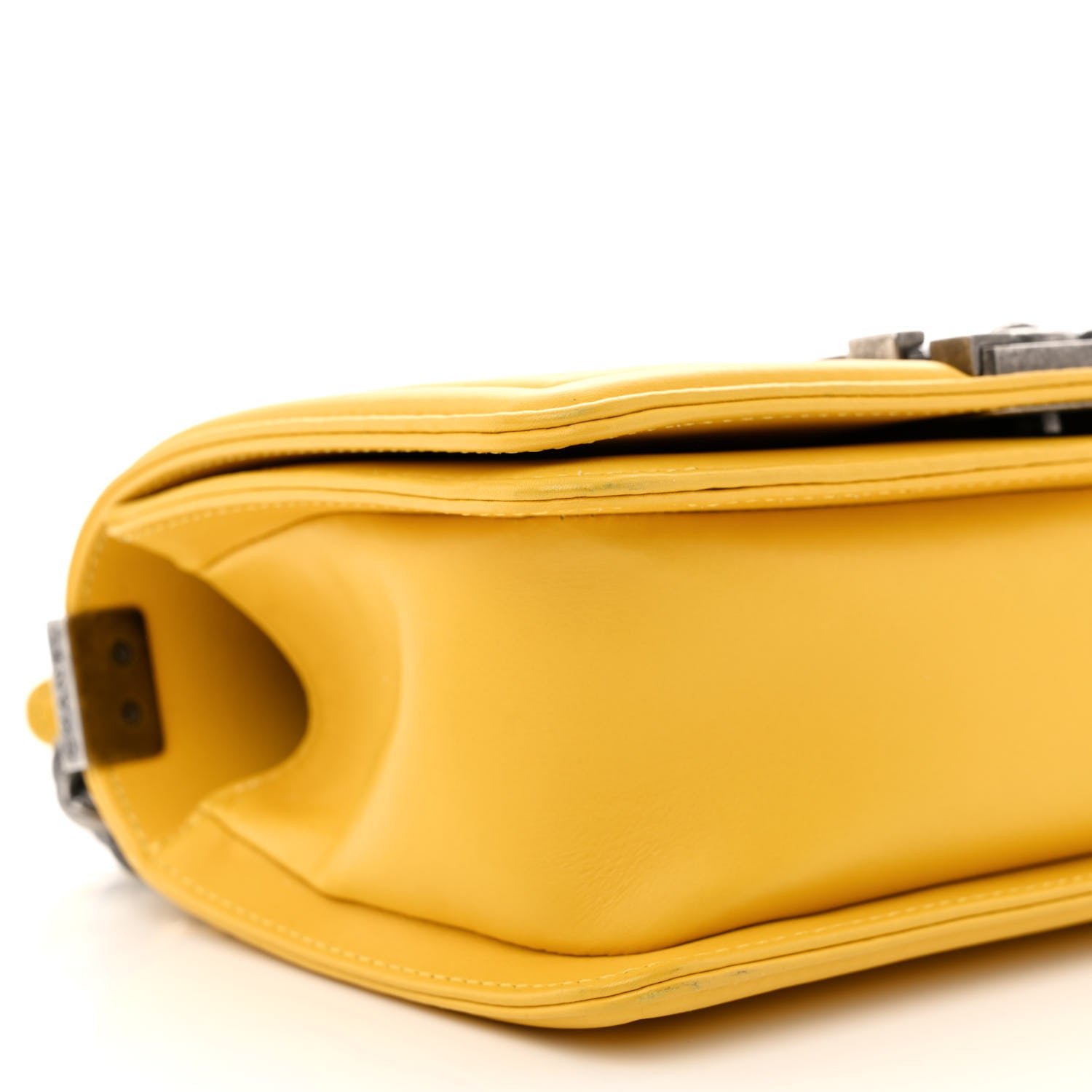 Chanel Galuchat Stingray Small Boy Flap Yellow 9 of 10