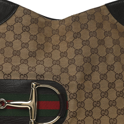 Gucci Monogram Hasler Hobo Dark Brown 8 of 10