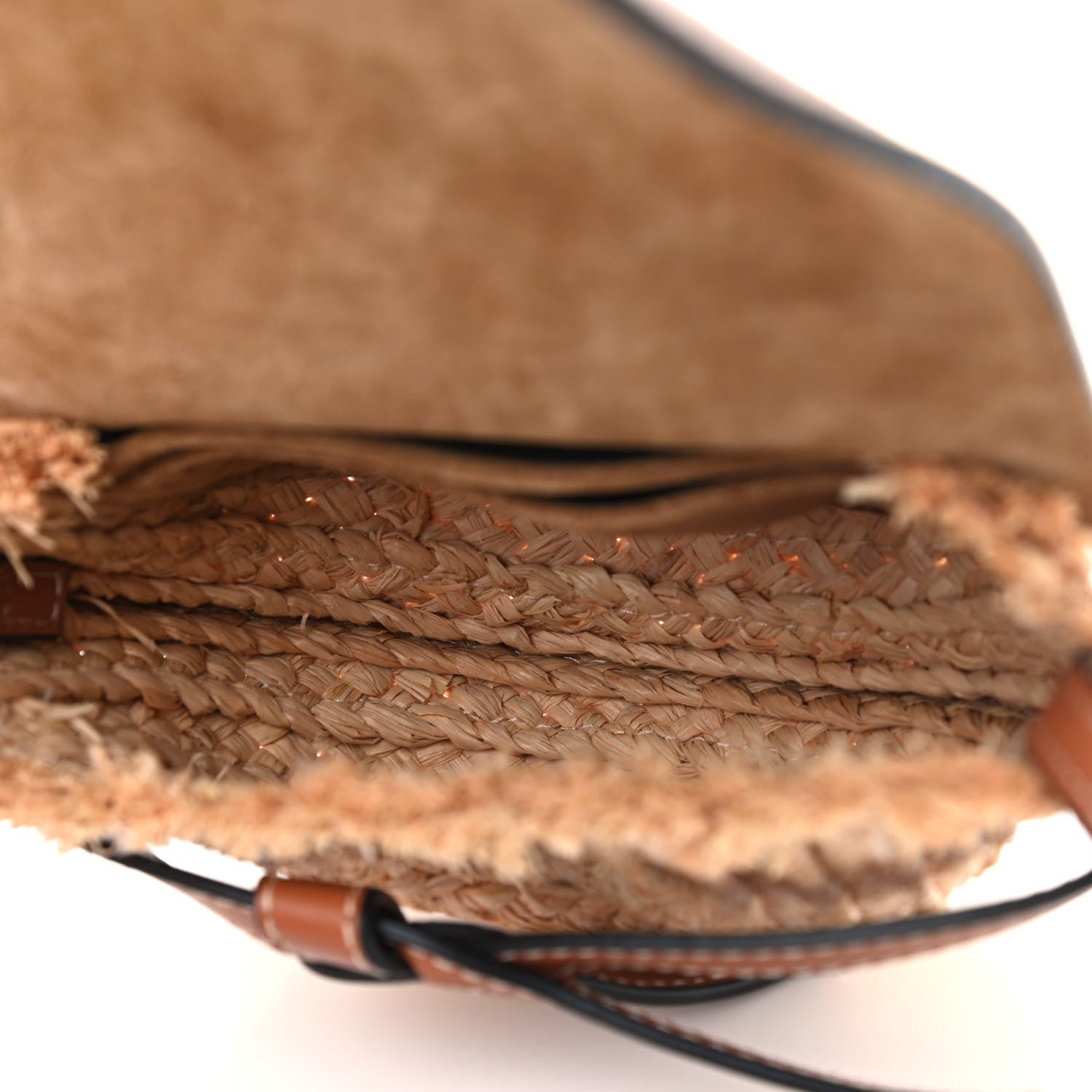 Loewe Calfskin Raffia Mini Gate Crossbody Bag Natural Tan 5 of 8