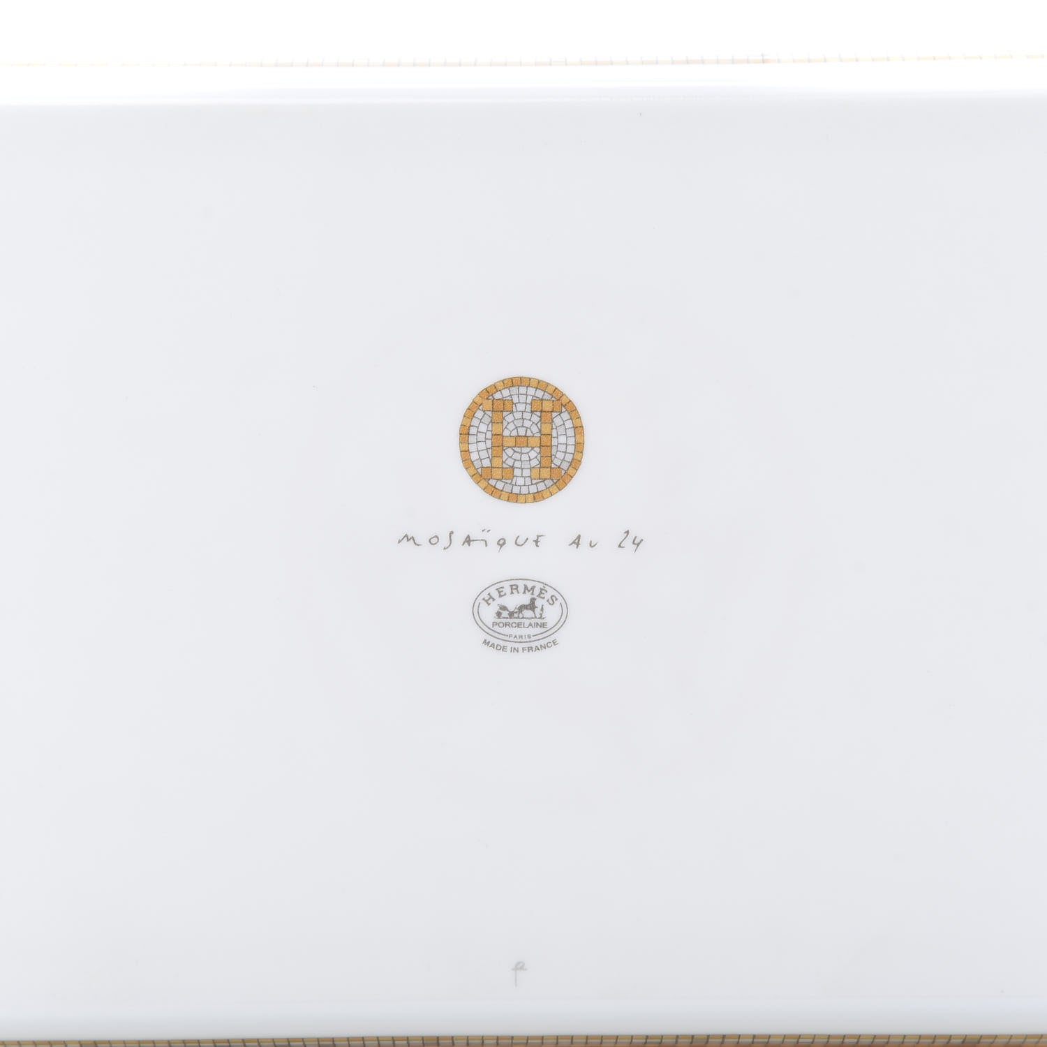 Hermes Porcelain Mosaique au 24 Sushi Plate 4 of 7