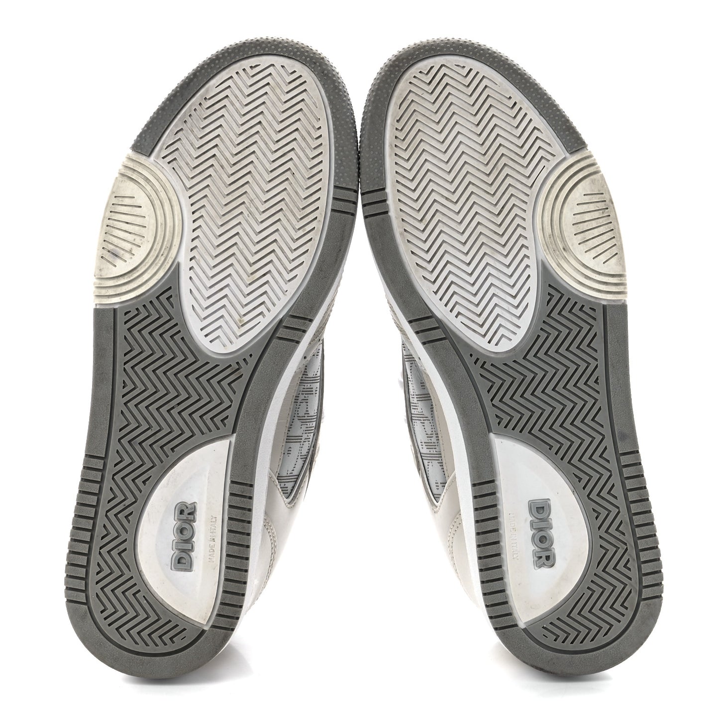 Smooth Calfskin Oblique Galaxy Perforated Mens B27 Low Top Sneakers 40 Beige Grey