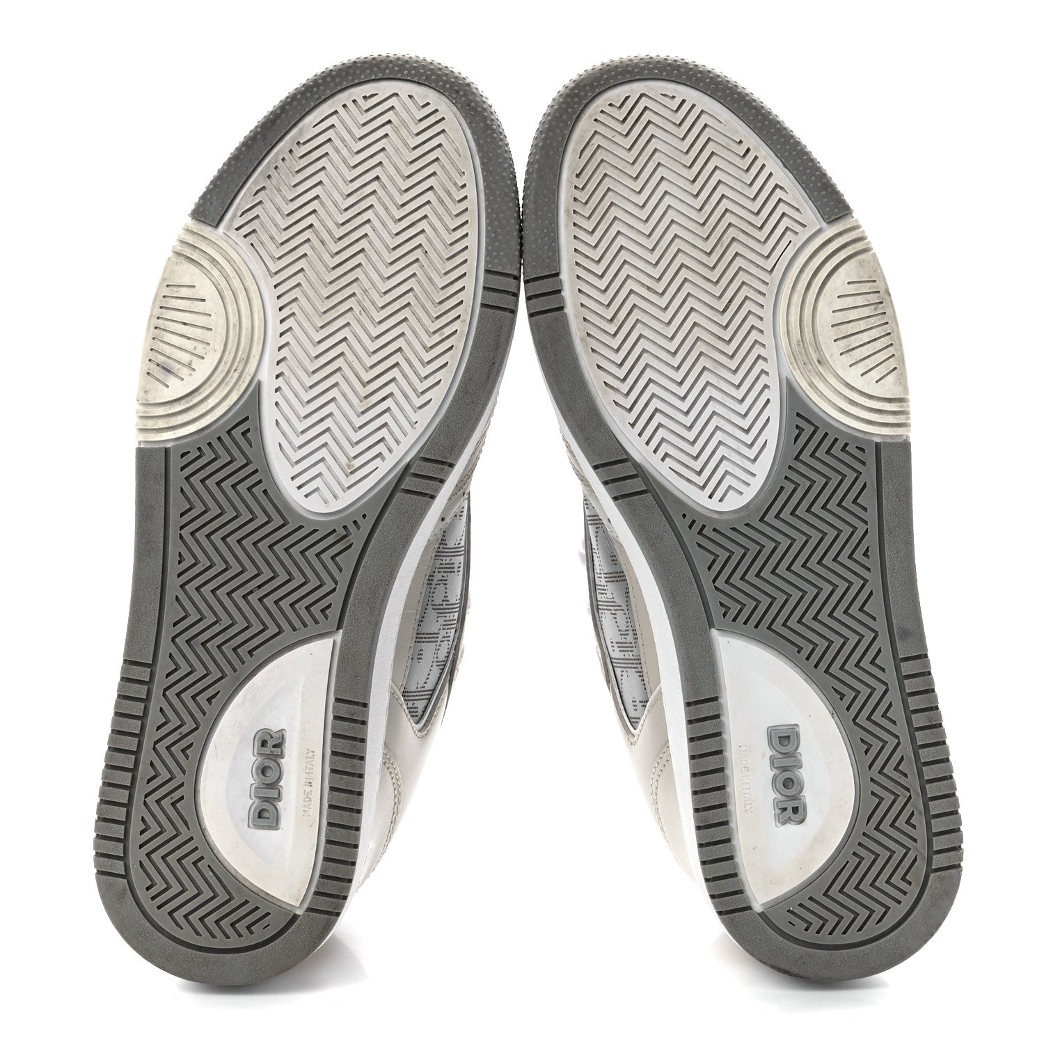 Christian Dior Smooth Calfskin Oblique Galaxy Perforated Mens B27 Low Top Sneakers 40 Beige Grey 5 of 9