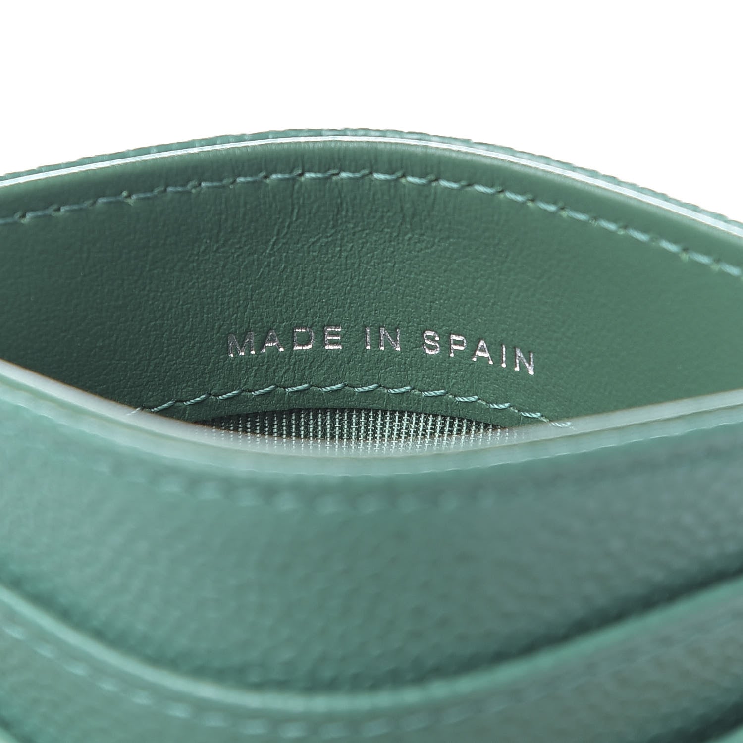 Chanel Caviar Quilted Card Holder Green 7 of 8
