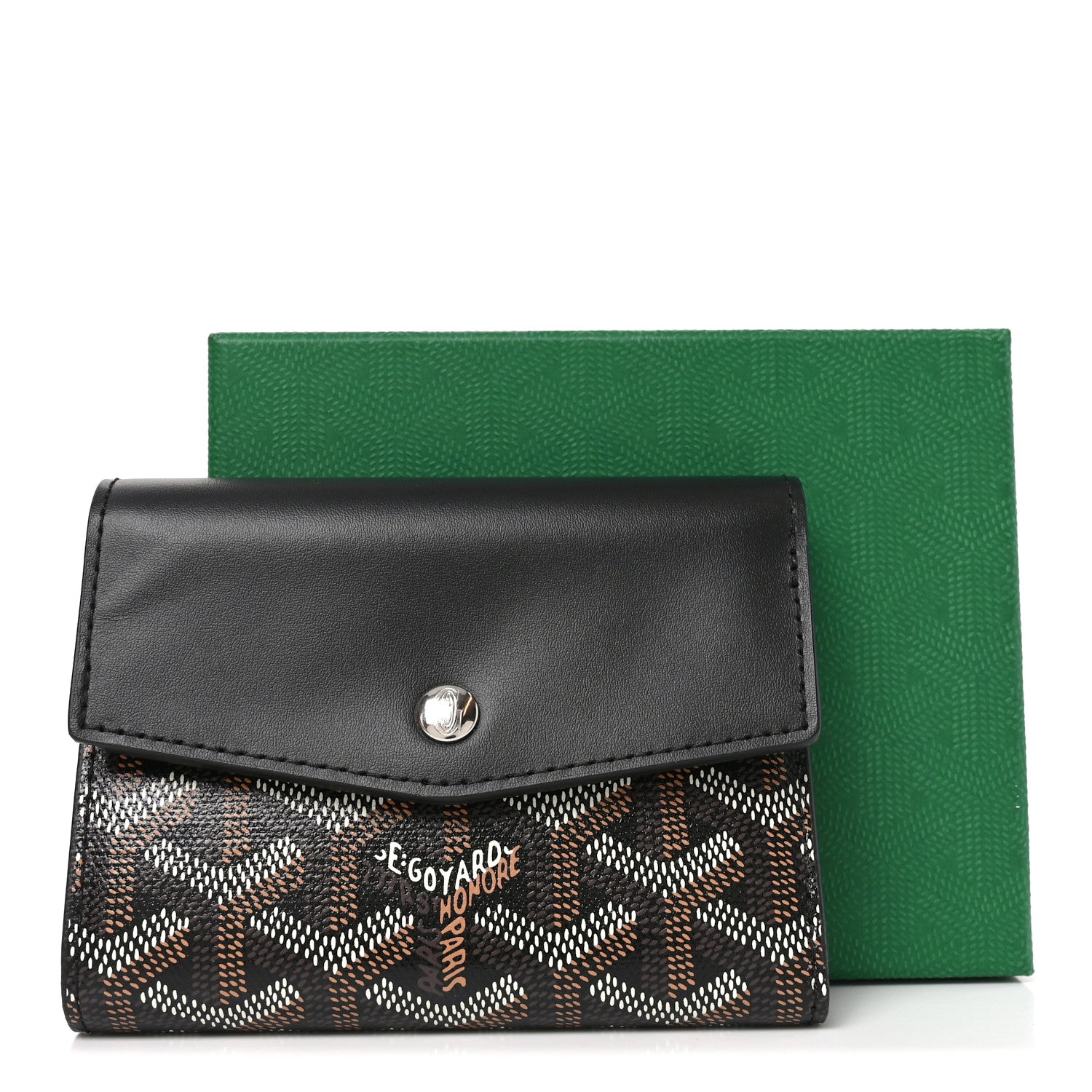 Goyard Goyardine Saint-Gabriel Compact Wallet Black 7 of 7