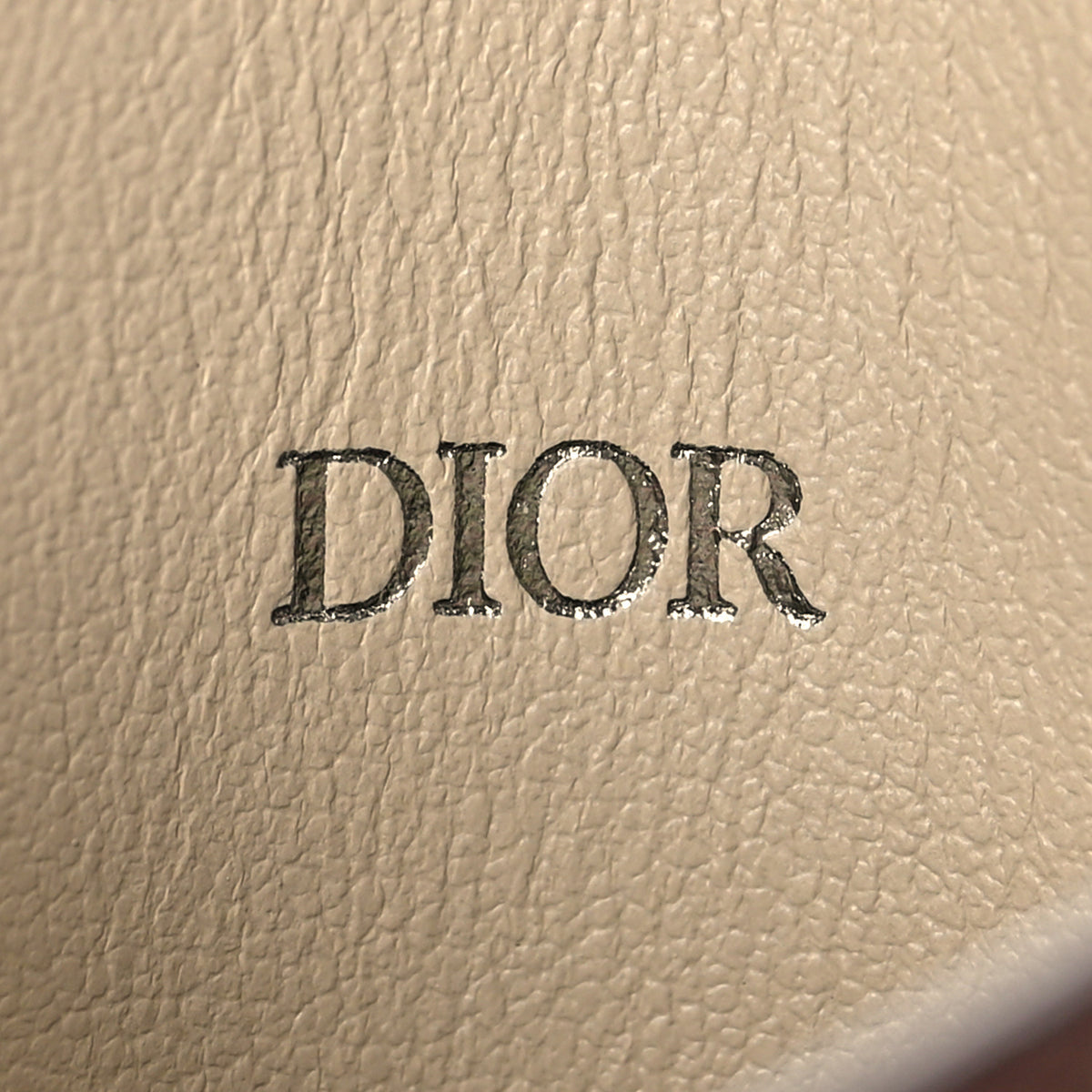 Christian Dior Grained Calfskin Card Holder Brown Beige 6 of 7