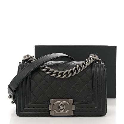Chanel Caviar Quilted Small Boy Flap Black 12 of 12