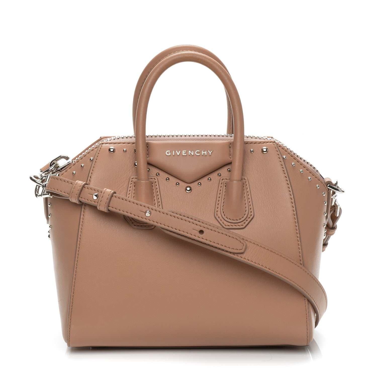 Givenchy Smooth Calfskin Mini Studded Antigona Old Pink 1 of 7