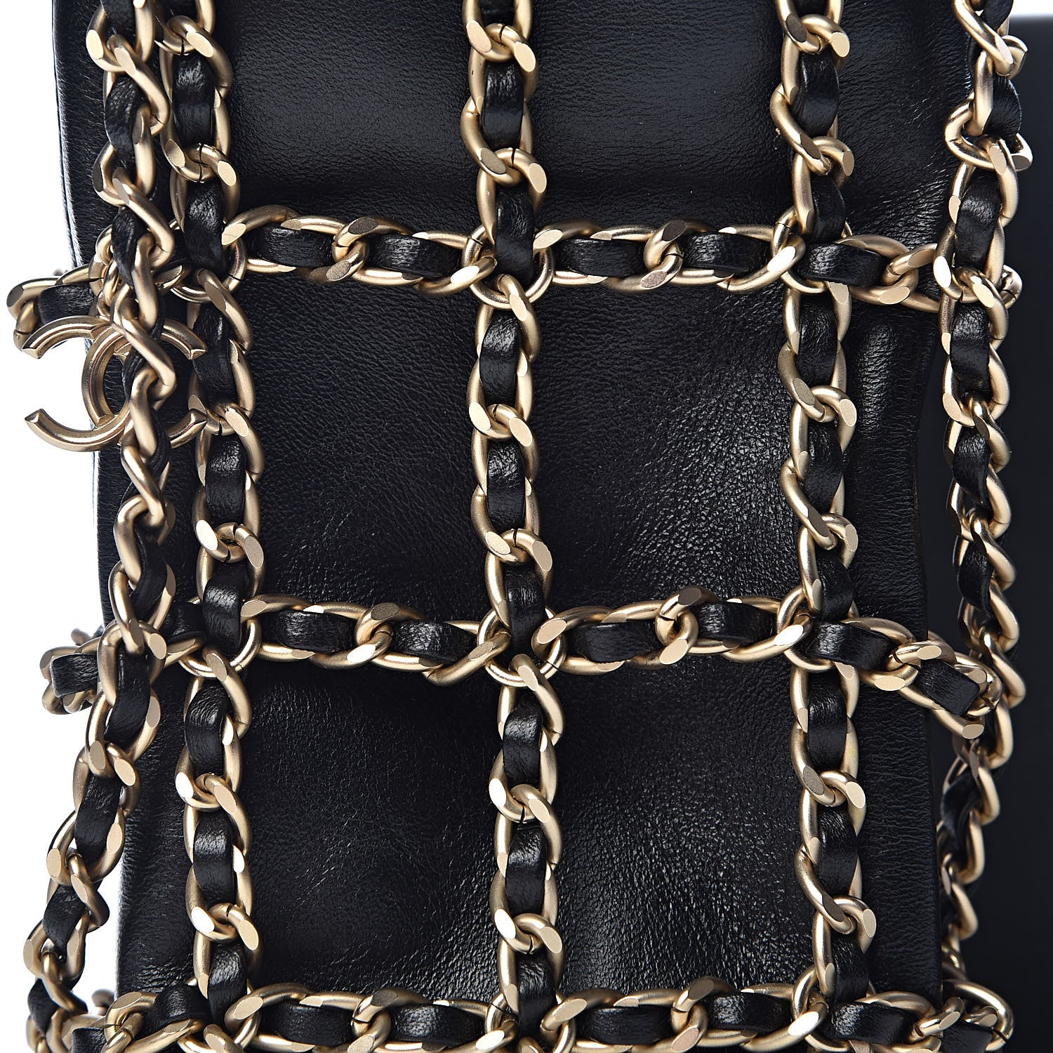 Chanel Lambskin Tech Me Out Clutch With Chain Black 11 of 12
