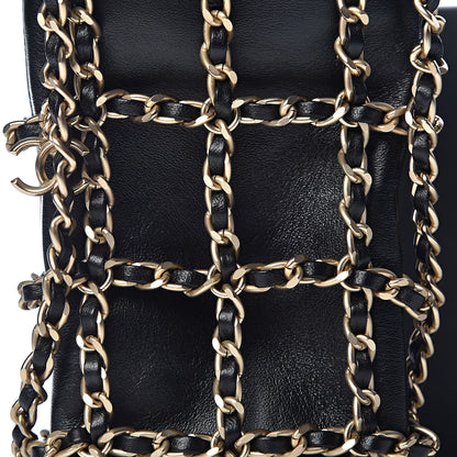Chanel Lambskin Tech Me Out Clutch With Chain Black 11 of 12