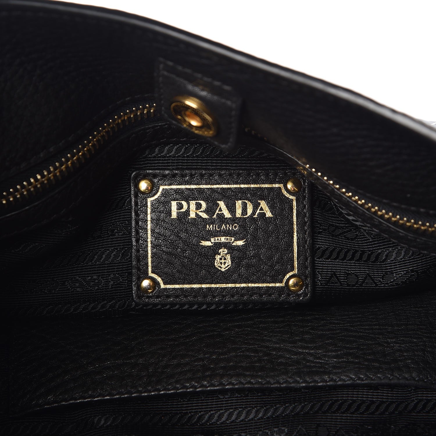 Prada Vitello Daino Shoulder Bag Black 6 of 7