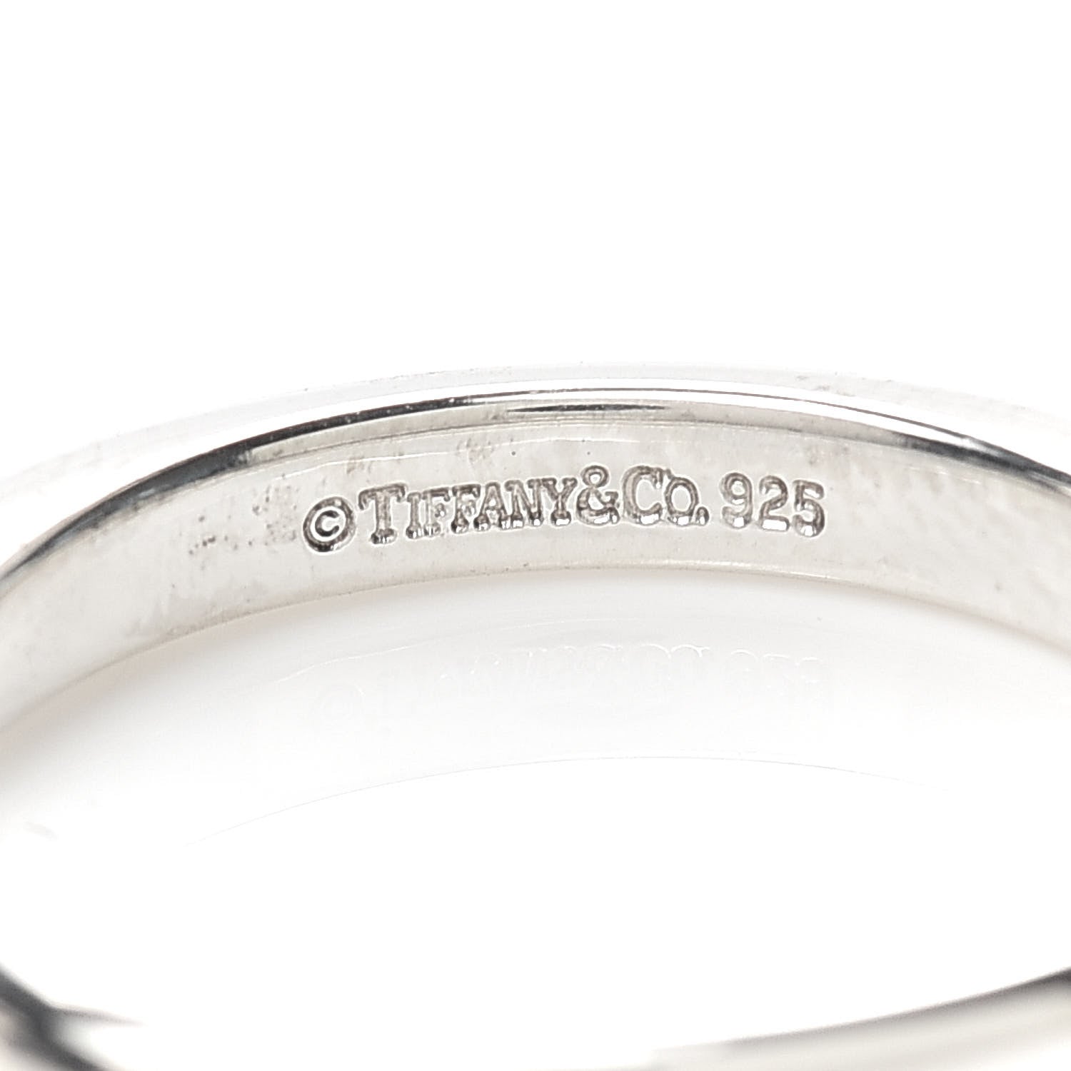 Tiffany Sterling Silver Cushion Hoop Earrings 4 of 5
