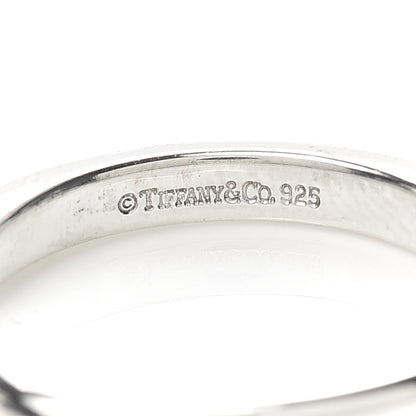 Tiffany Sterling Silver Cushion Hoop Earrings 4 of 5