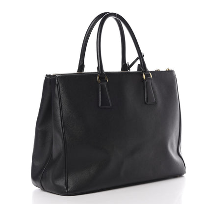 Prada Saffiano Medium Galleria Double Zip Tote Black 3 of 21