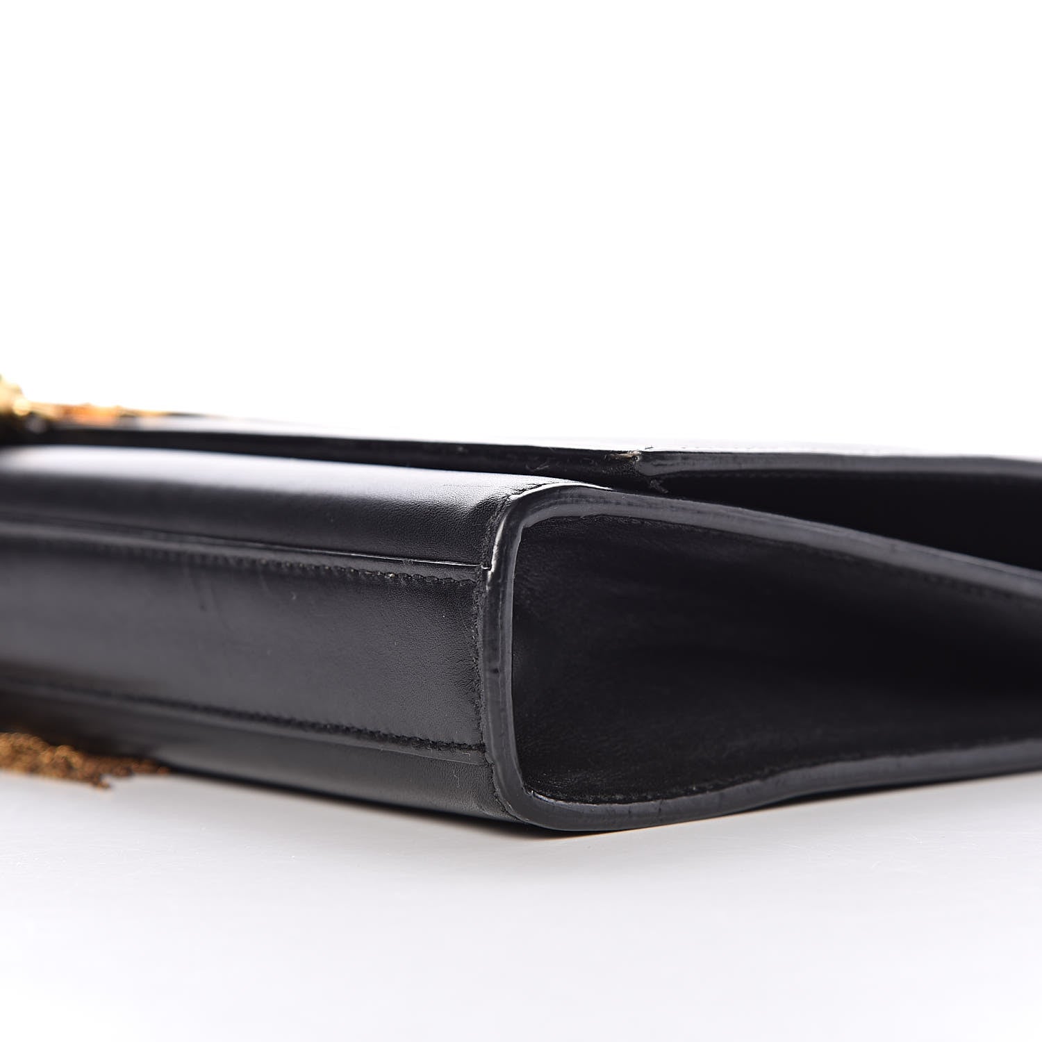 Saint Laurent Calfskin Classic Monogram Tassel Clutch Black 6 of 19