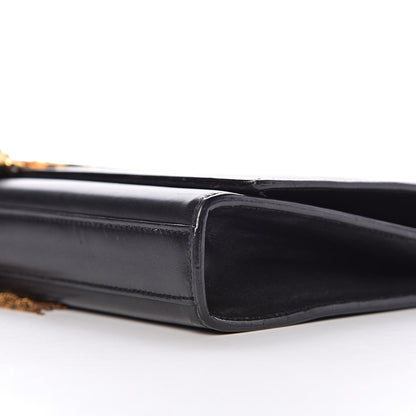 Saint Laurent Calfskin Classic Monogram Tassel Clutch Black 6 of 19