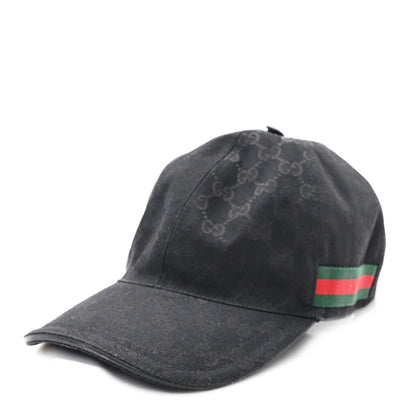 Gucci Monogram Web Baseball Hat L Black 1 of 11