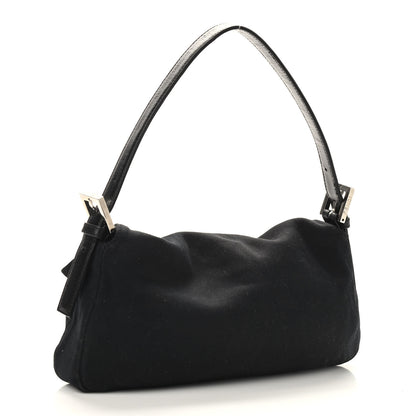 Fendi Canvas Baguette Black 3 of 9