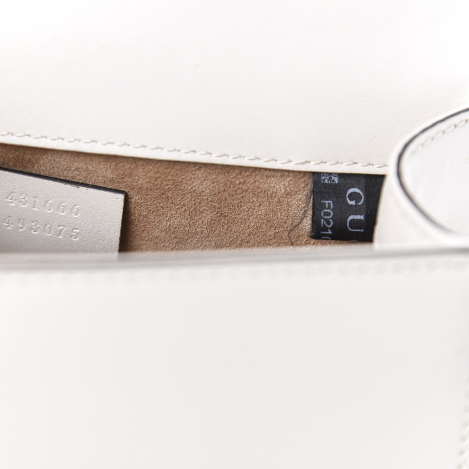 Gucci Calfskin Mini Sylvie Chain Shoulder Bag White 9 of 10