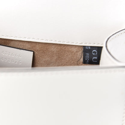 Gucci Calfskin Mini Sylvie Chain Shoulder Bag White 9 of 10