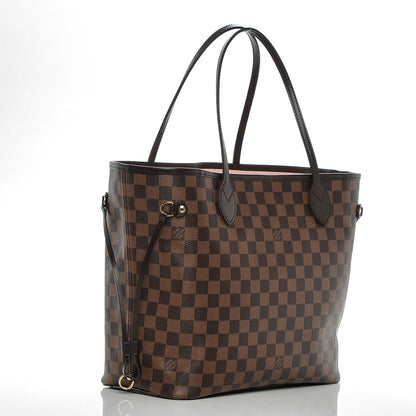Louis Vuitton Damier Ebene Neo Neverfull MM Rose Ballerine 3 of 6