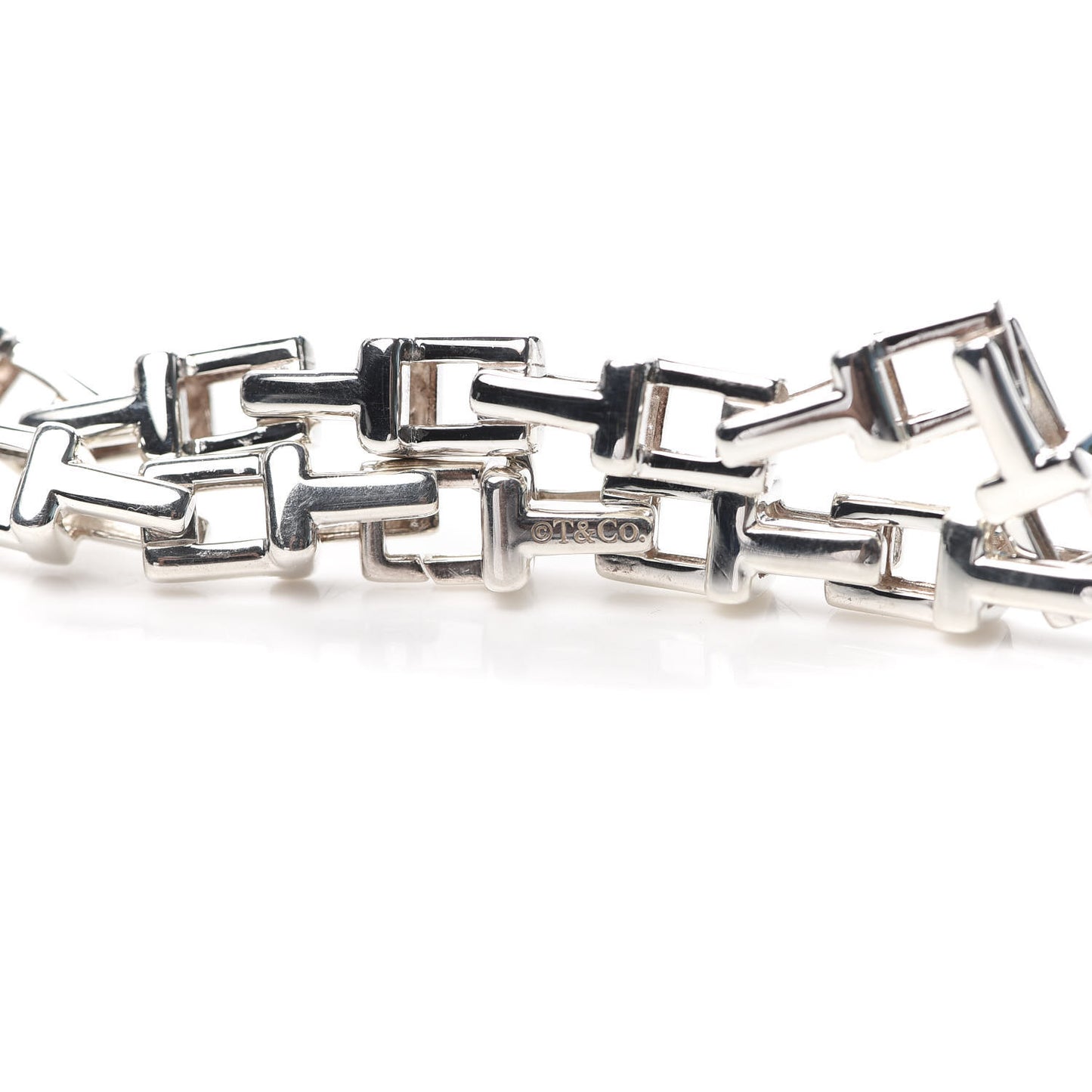 Sterling Silver T Chain Bracelet