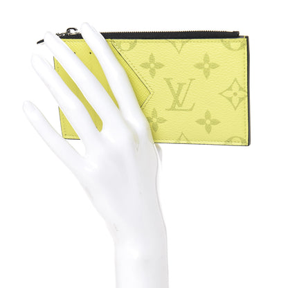 Louis Vuitton Monogram Taiga Coin Card Holder Yellow 2 of 8