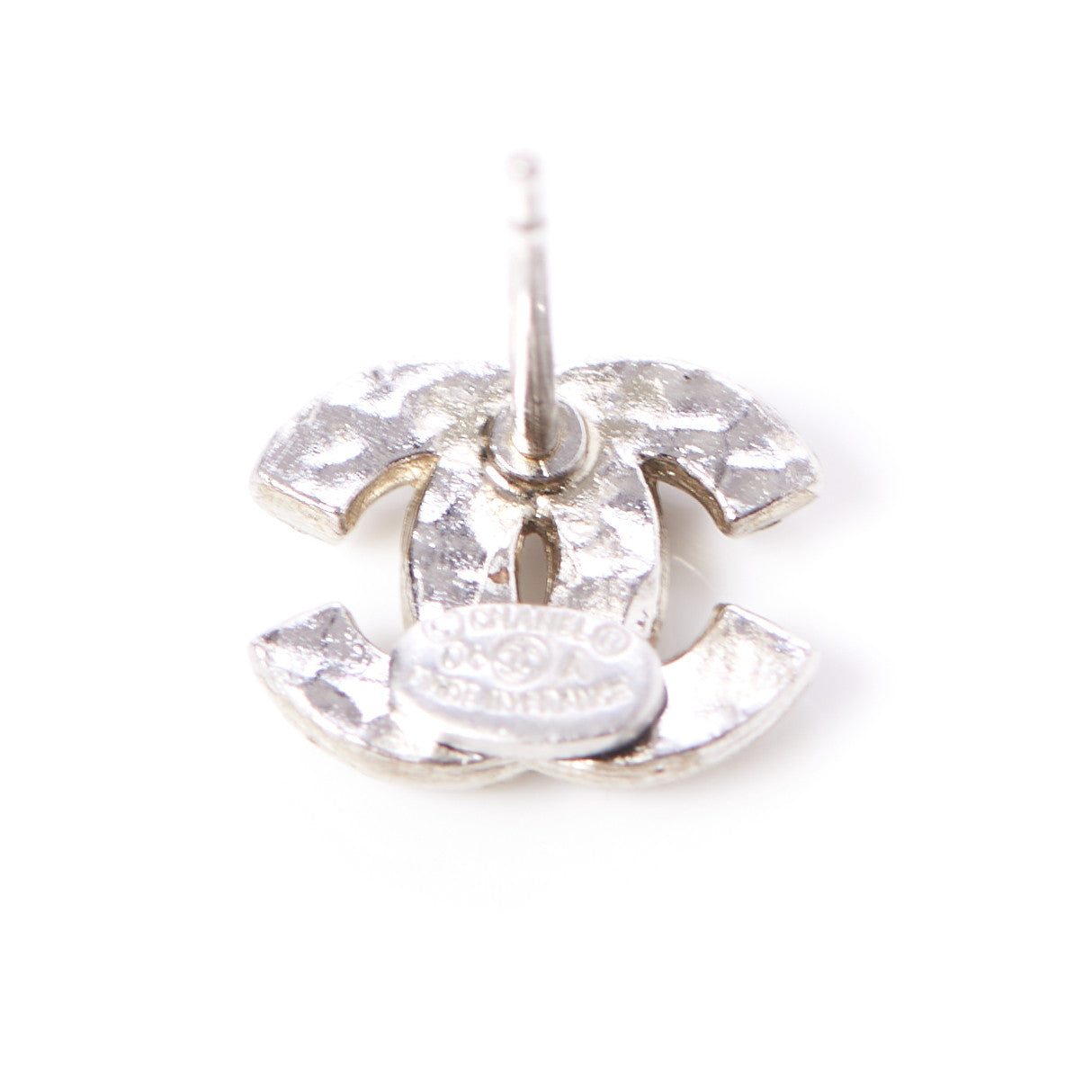 Crystal Mini Timeless CC Earrings Silver