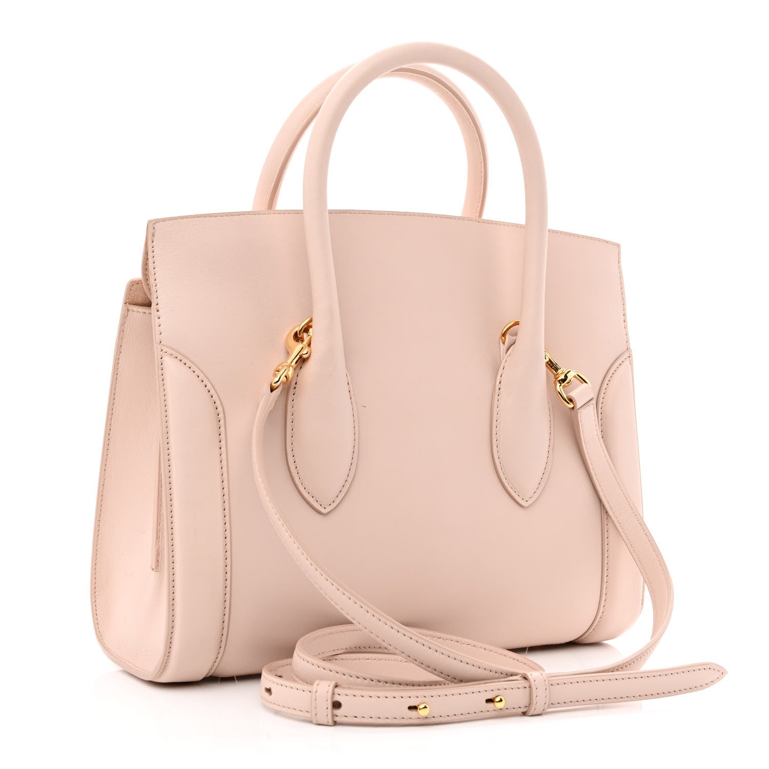 Alexander McQueen Sweet Calfskin Small Heroine 30 Nude 4 of 13