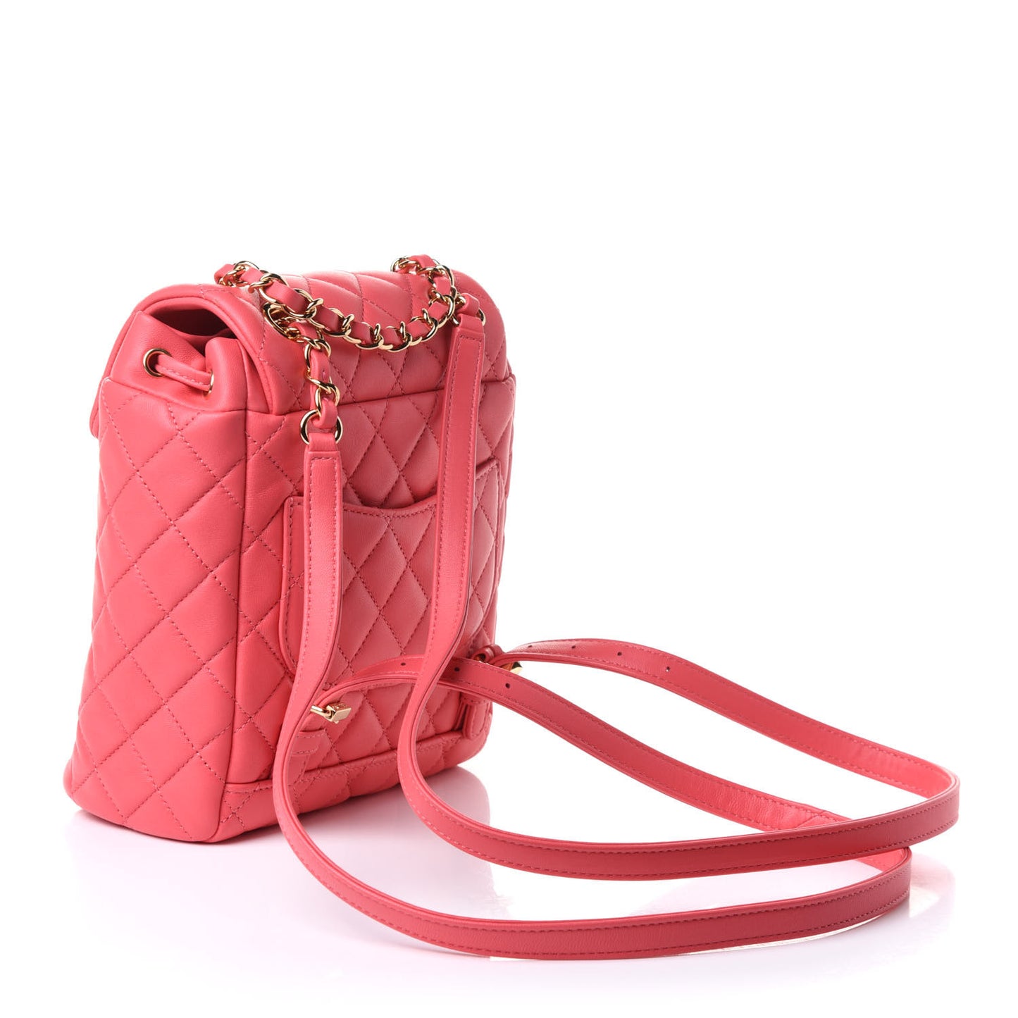 Lambskin Quilted Mini Urban Spirit Backpack Pink
