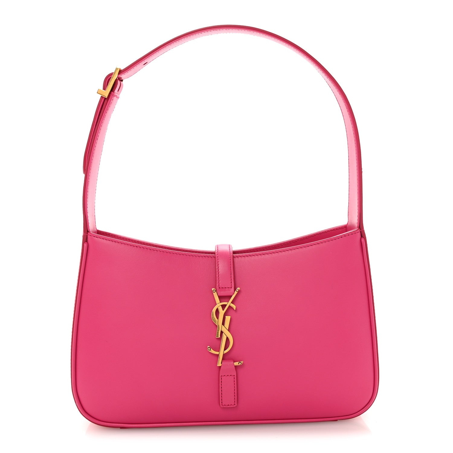 Saint Laurent Smooth Calfskin Le 5 A 7 Hobo Bubblegum 1 of 10