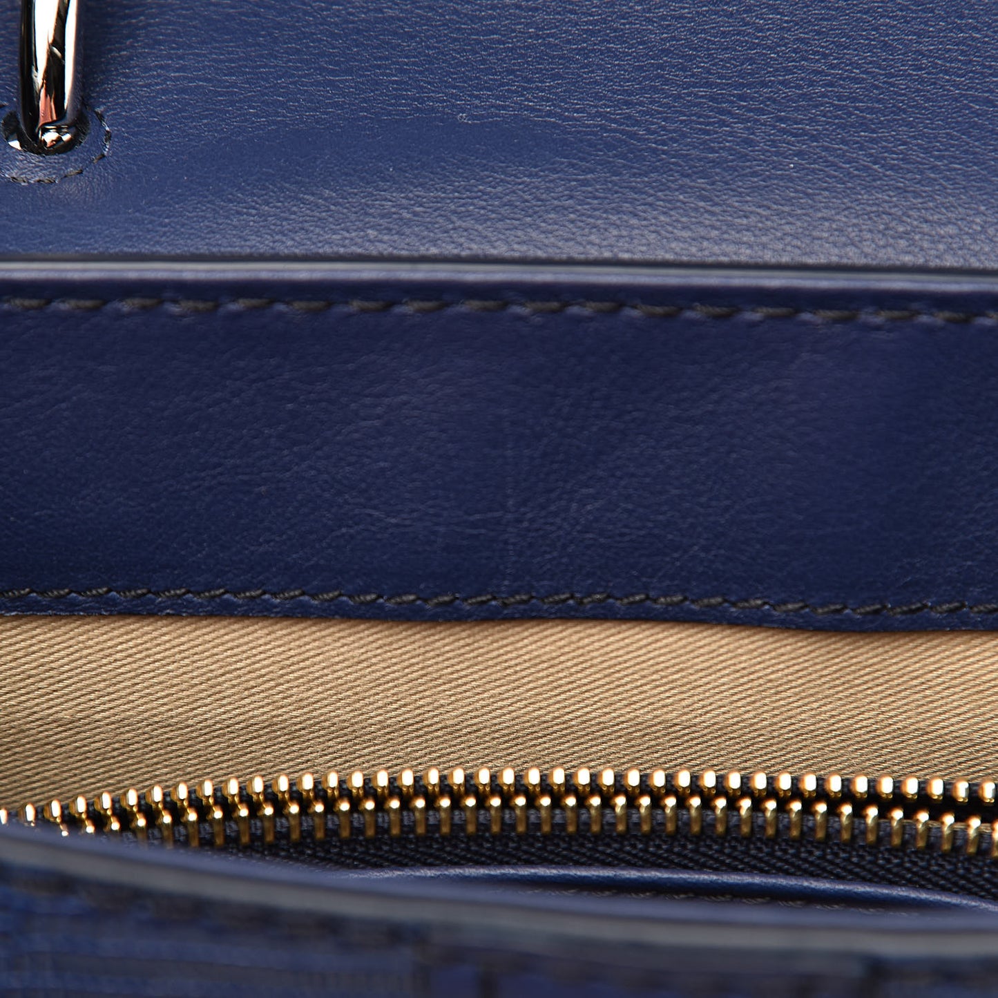 Calfskin Lizard Embossed Small Aby Day Shoulder Bag Captive Blue