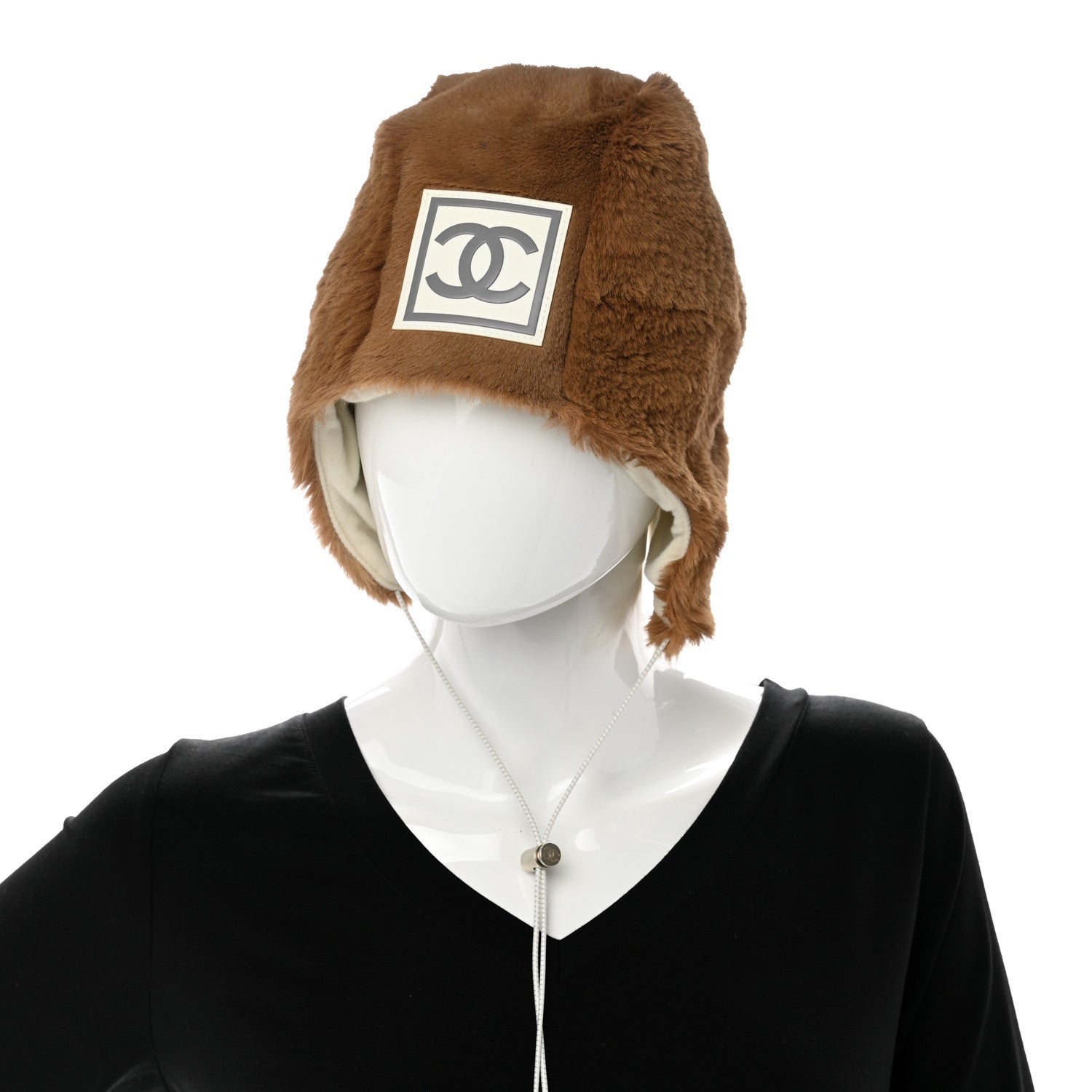 Chanel Kangaroo Fur Hat M Brown 2 of 8