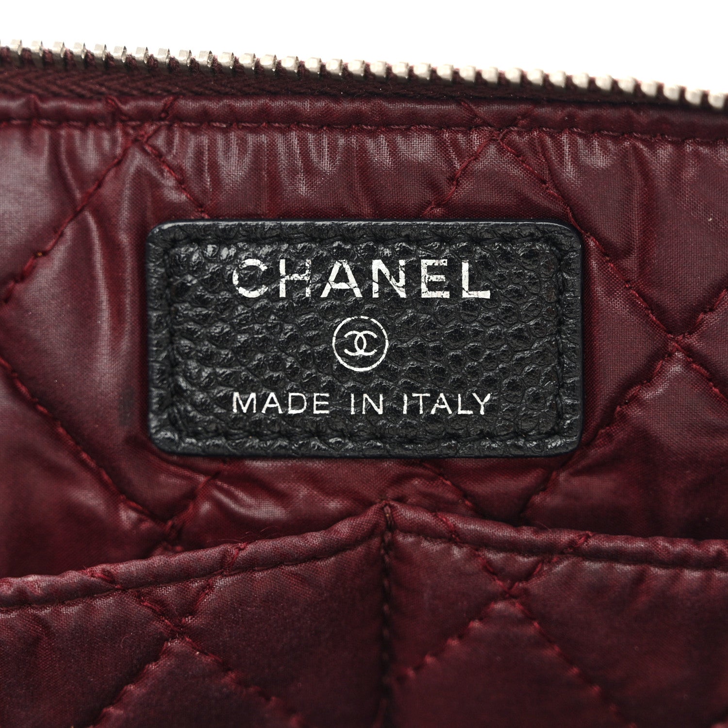 Chanel Lambskin Quilted Cosmetic Case Black 6 of 12