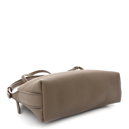 The Row Grained Calfskin Annie E/W Crossbody Bag Smoked Taupe 3 of 8