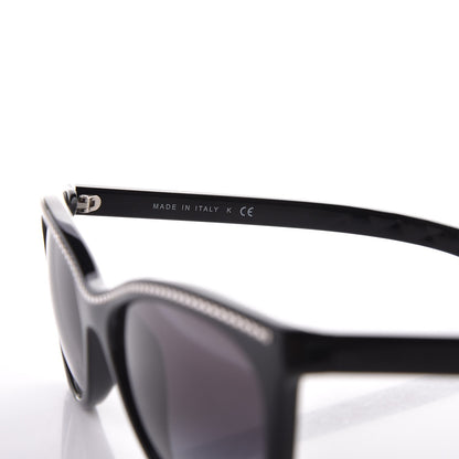 Chanel Cat Eye Chain Sunglasses 6041 Black 5 of 8