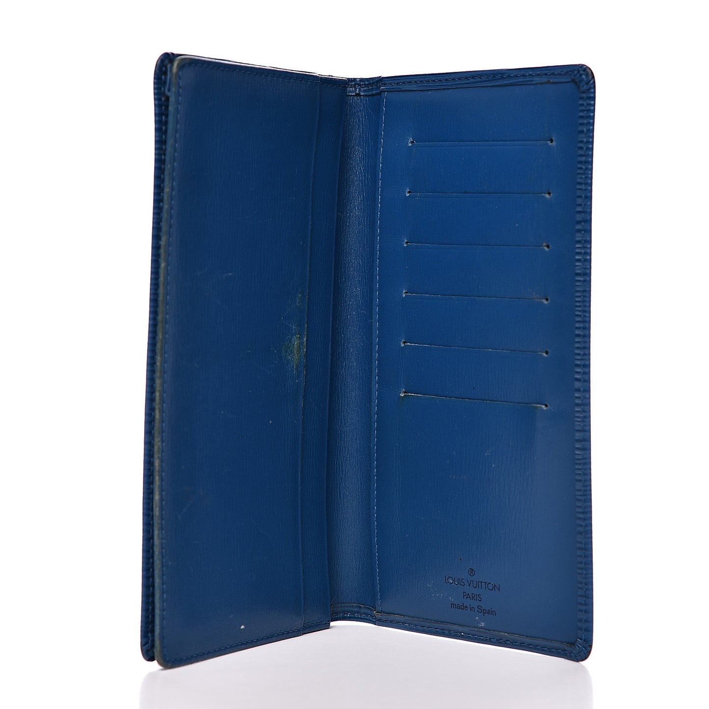 Epi Checkbook Card Holder Cyan