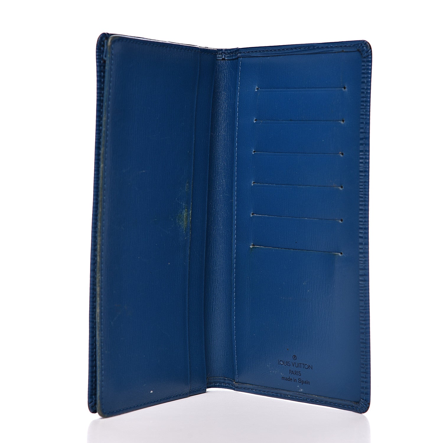 Louis Vuitton Epi Checkbook Card Holder Cyan 5 of 11