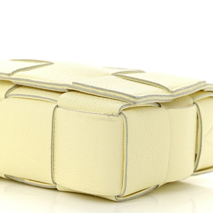 Bottega Veneta Grained Calfskin Maxi Intrecciato Cassette Crossbody Bag Ice Cream 10 of 10