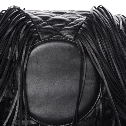 Chanel Lambskin Quilted Western Baluchon Fringe Bag Black 9 of 9