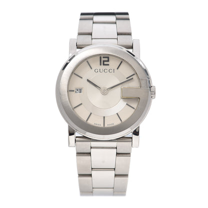 Gucci Stainless Steel 36mm G-Round Quartz Watch 1 of 6