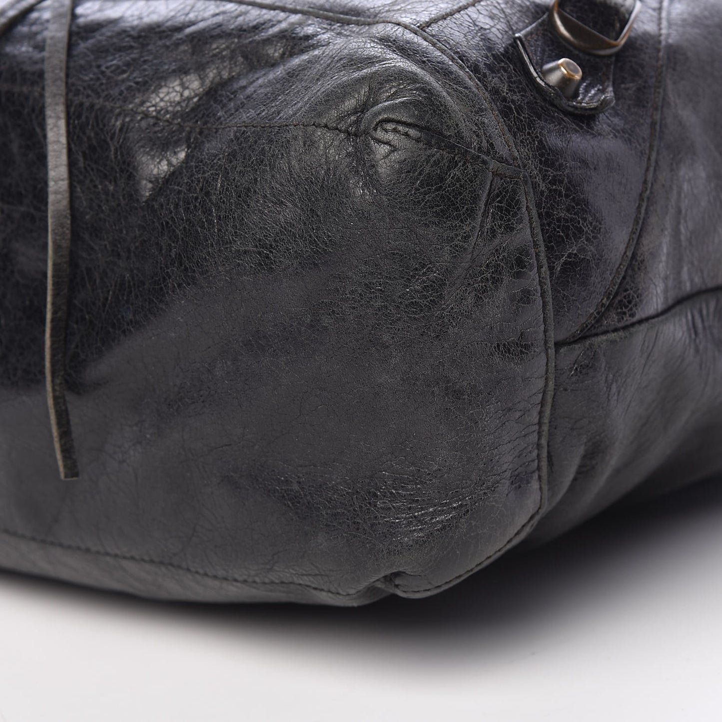 Agneau Classic Hardware Day Hobo Black