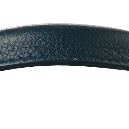 Bottega Veneta Grained Calfskin Maxi Intrecciato Medium Arco Tote Navy Blue 8 of 11