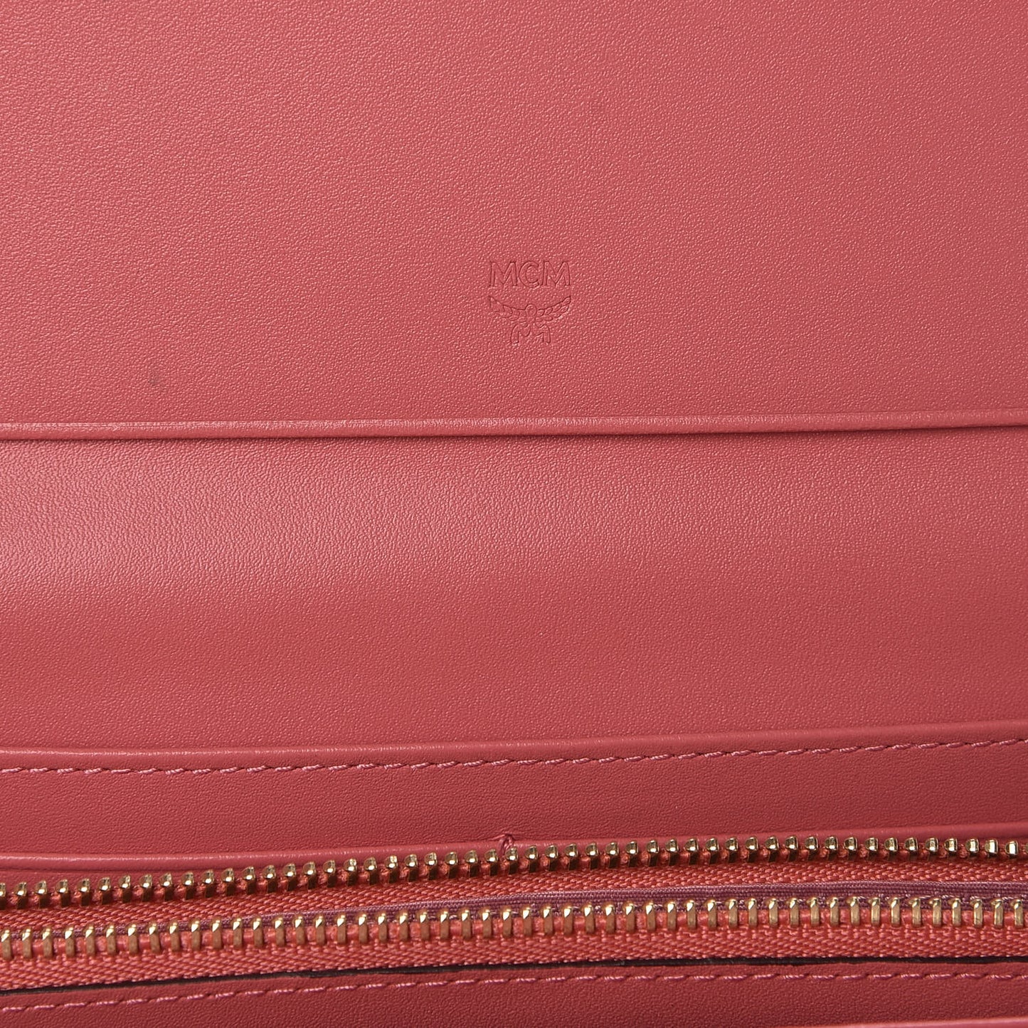 Visetos Grained Calfskin Corina Two Fold Wallet Pink