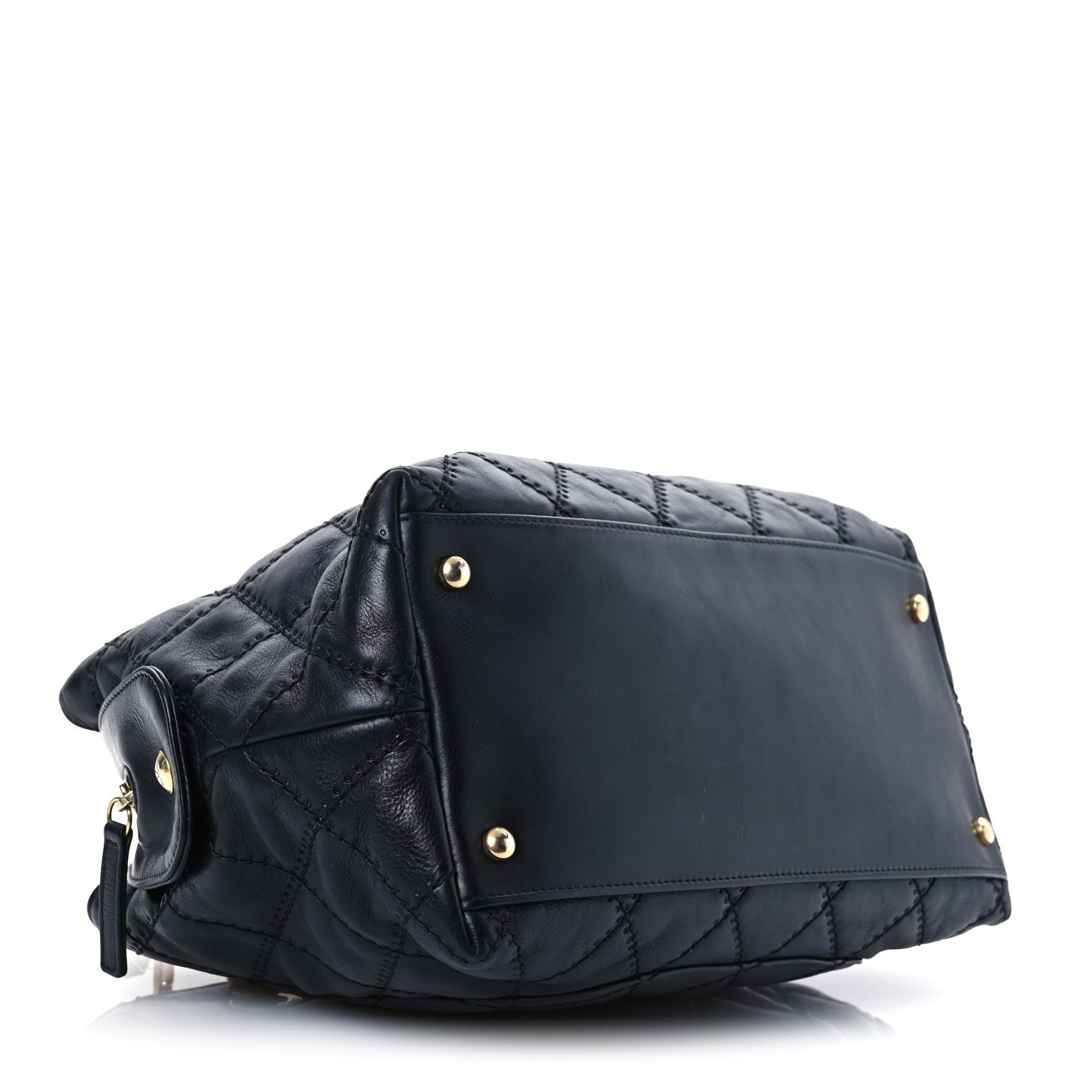 Chanel Calfskin Stitched Medium Retro Chain Tote Black 3 of 12