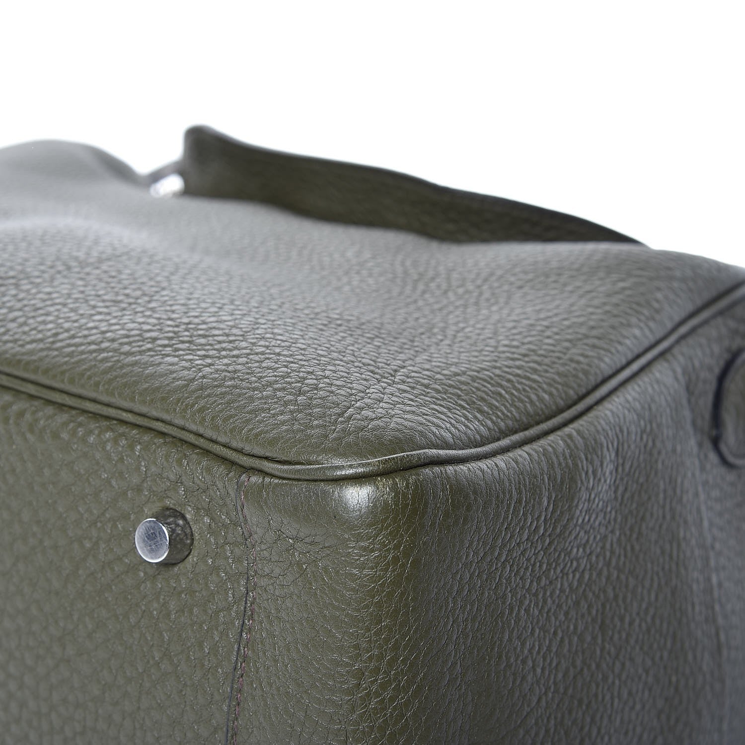 Hermes Taurillon Clemence Lindy 34 Vert Bronze 10 of 12