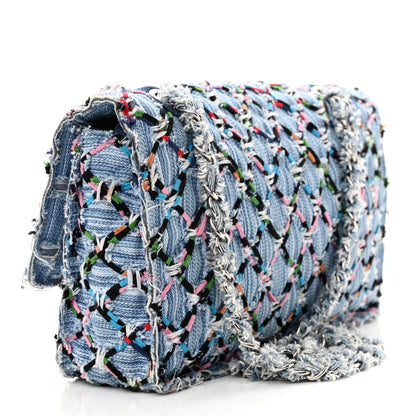 Chanel Woven Denim Medium Flap Multicolor 3 of 13