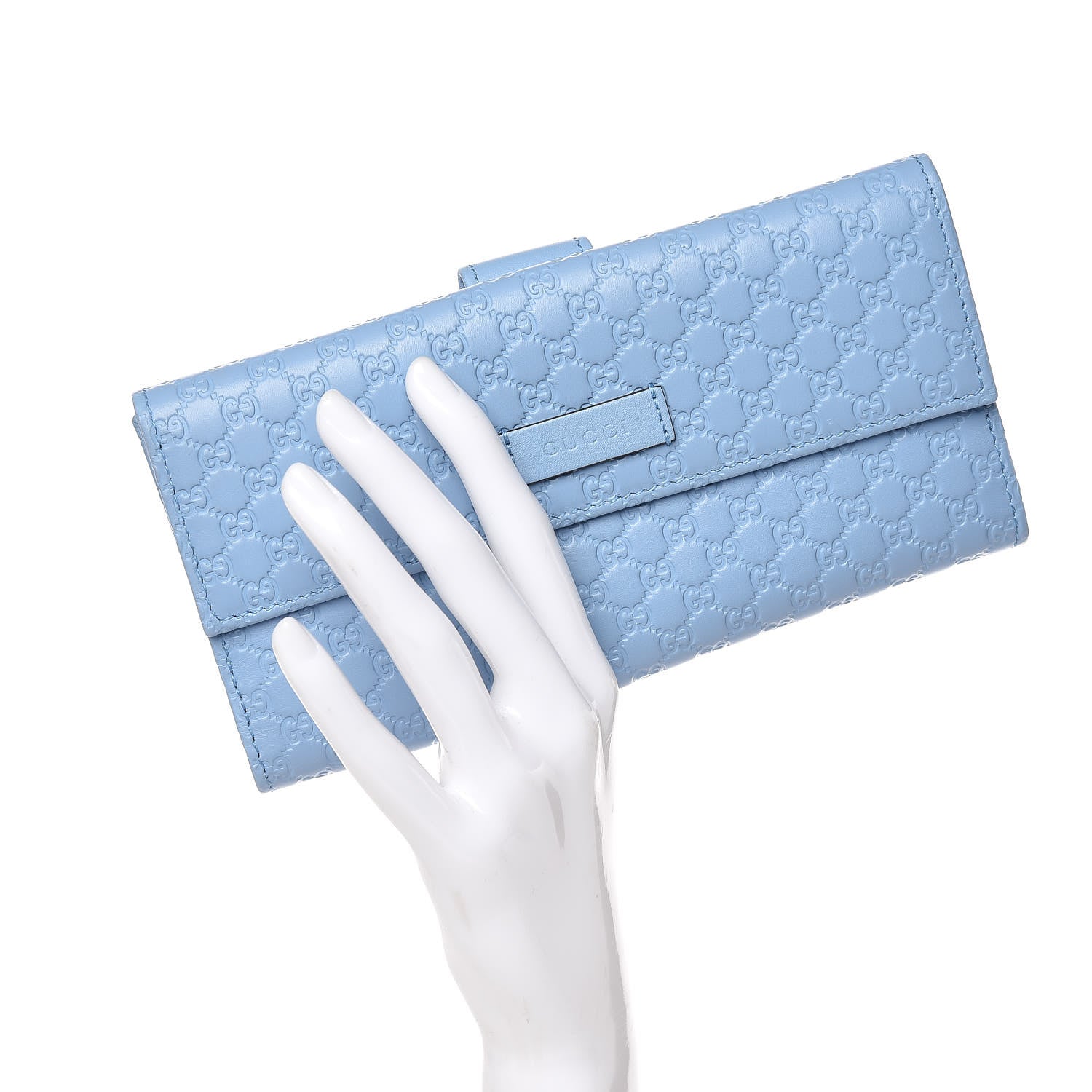 Gucci Microguccissima Continental Flap Wallet Mineral Blue 2 of 8