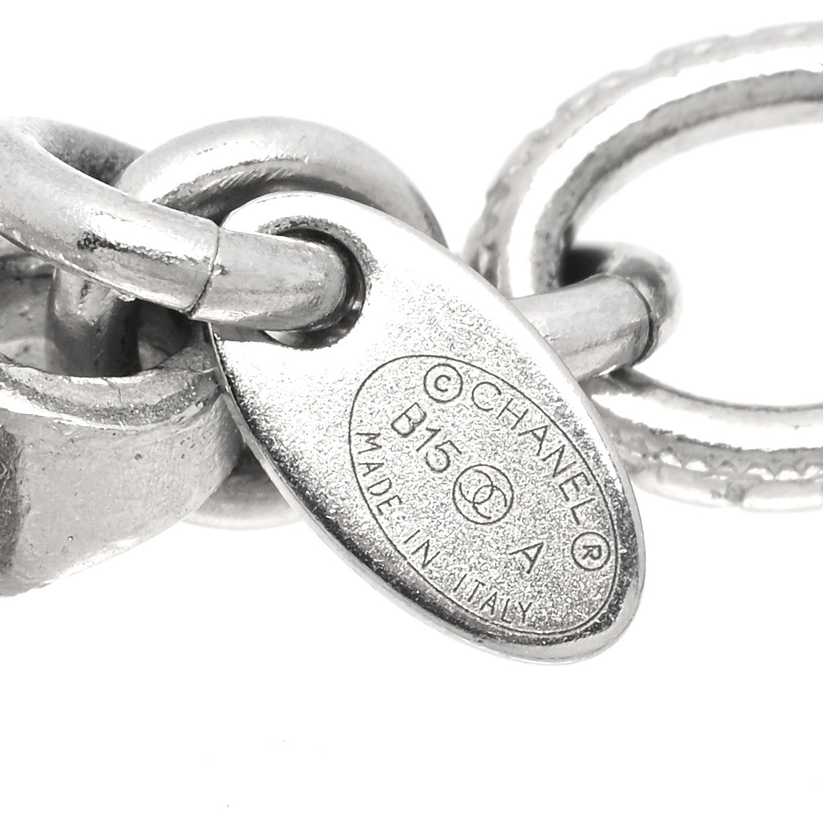 Chanel Crystal CC Bracelet Silver 6 of 6