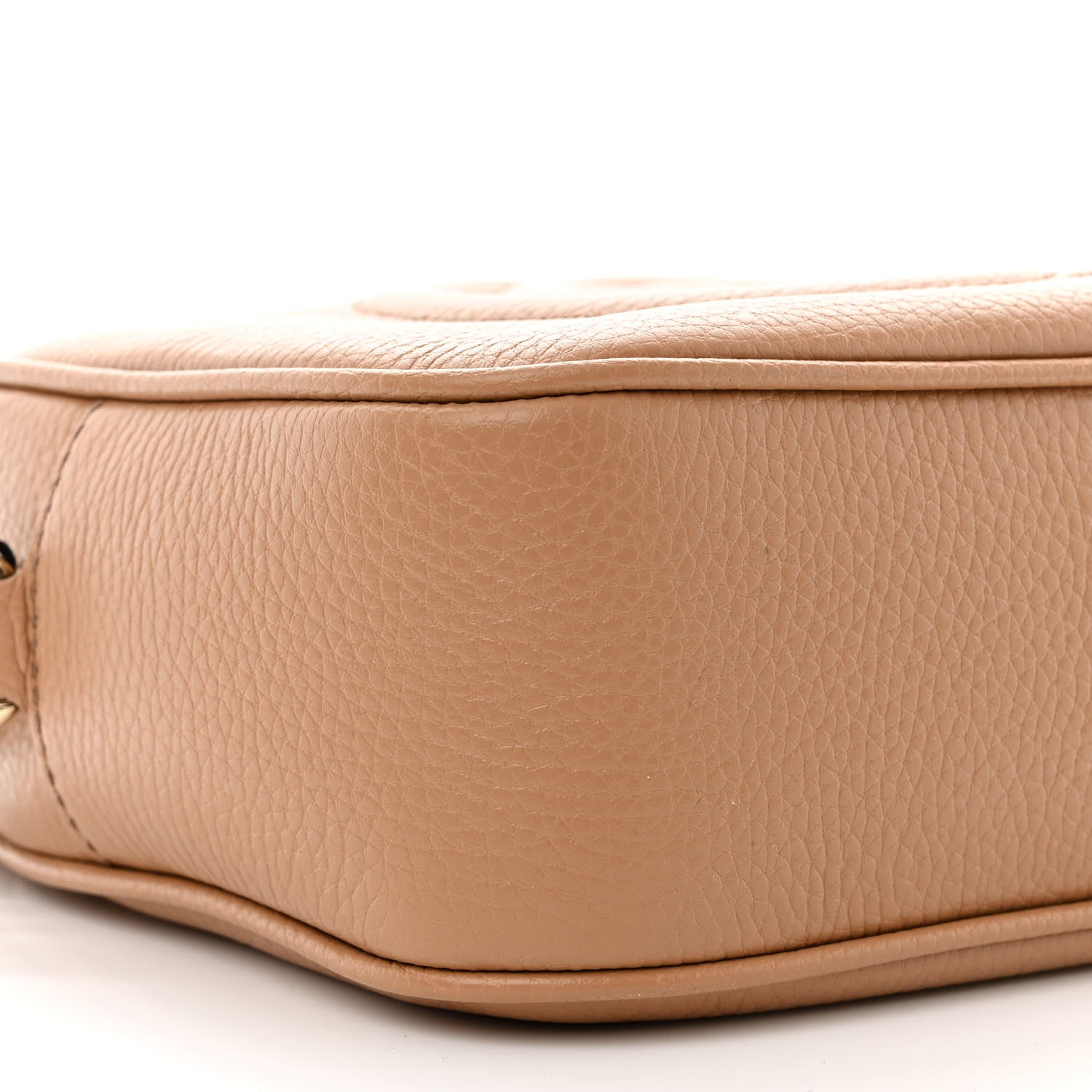 Gucci Pebbled Calfskin Small Soho Disco Bag Camelia 9 of 10